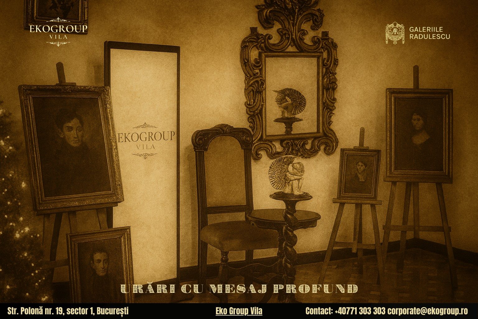 Urări de Crăciun inspirate din perioada interbelică, în atmosfera Crăciunului anilor ’30 la Eko Group Vila