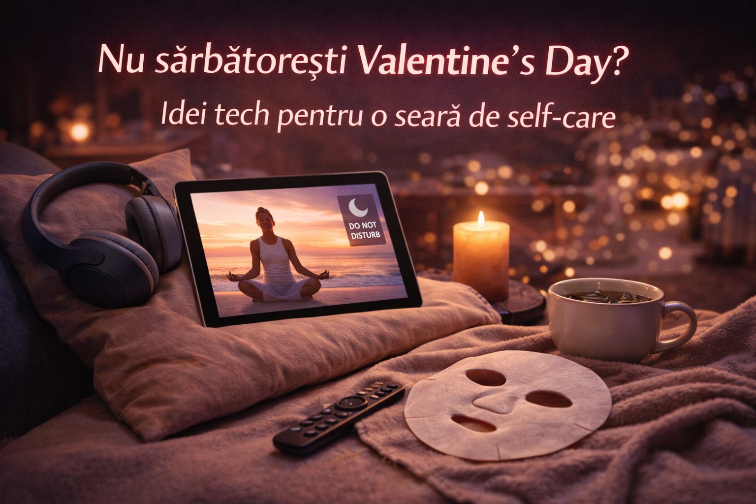 Nu sărbătorești Valentine’s Day? Idei tech pentru o seară de self-care